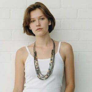 Vintage Multicolor Beaded Necklace